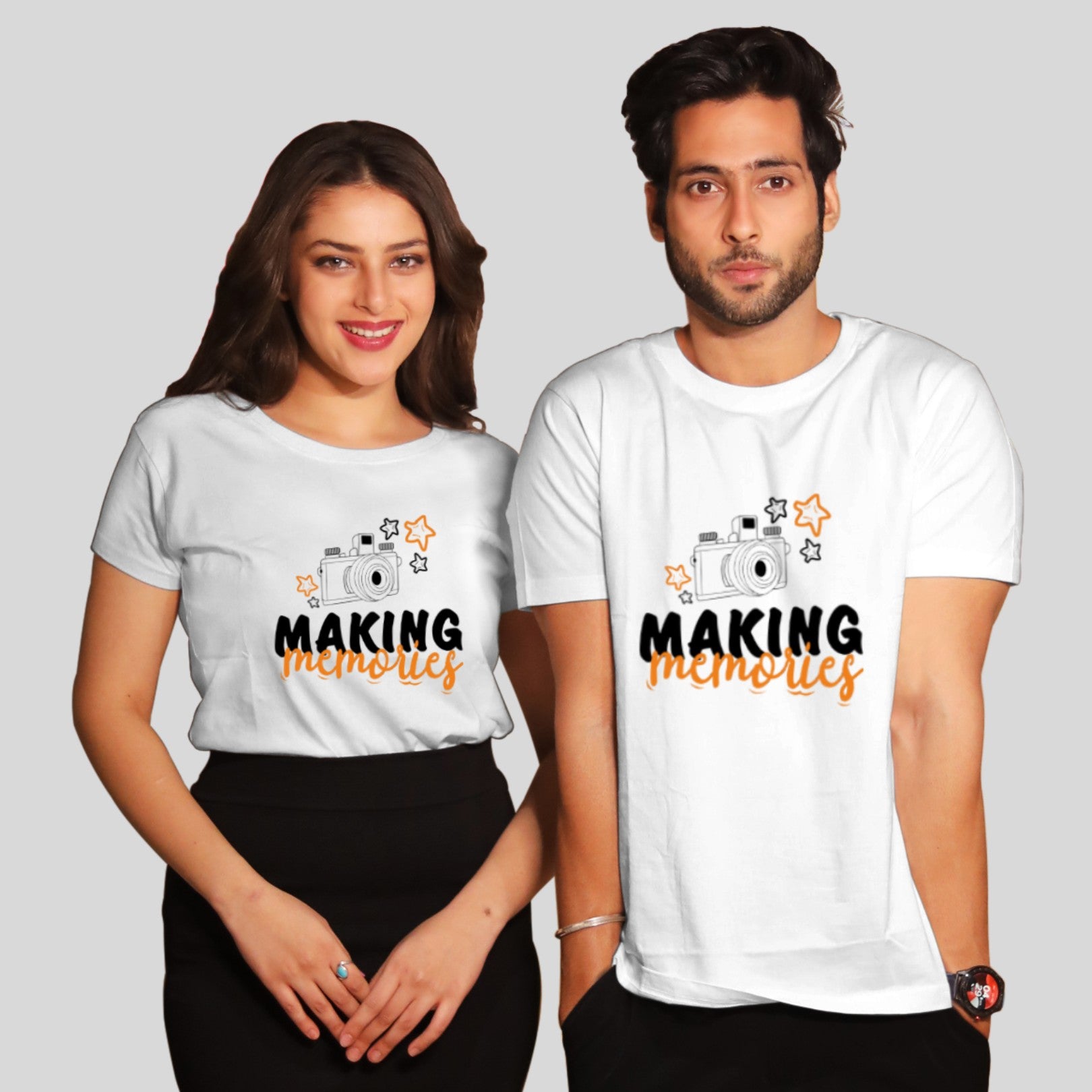 New Year Couples Glow In The Dark T-shirt, T-shirt Loot – Customized T- shirts India