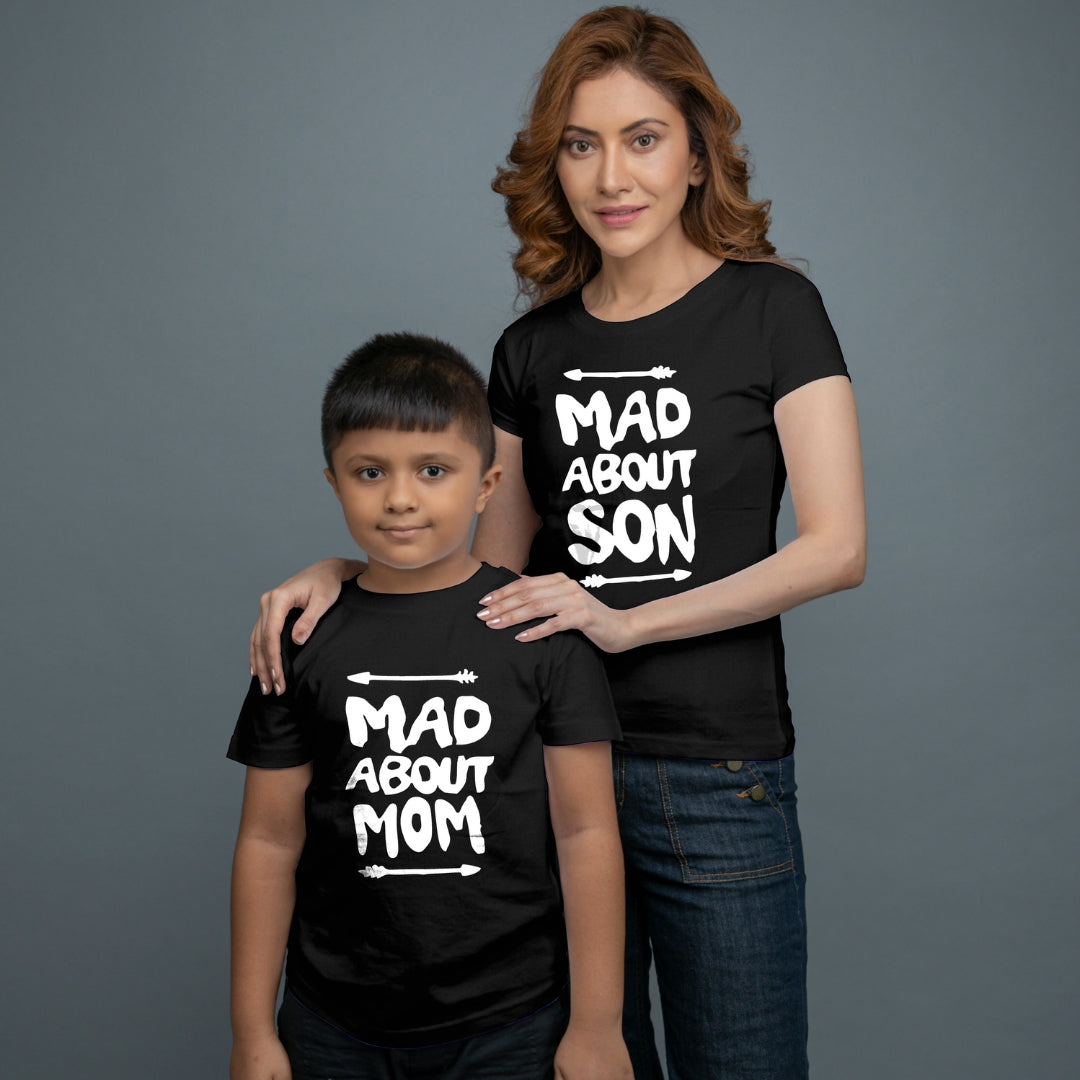 Mom and son shop matching t shirts