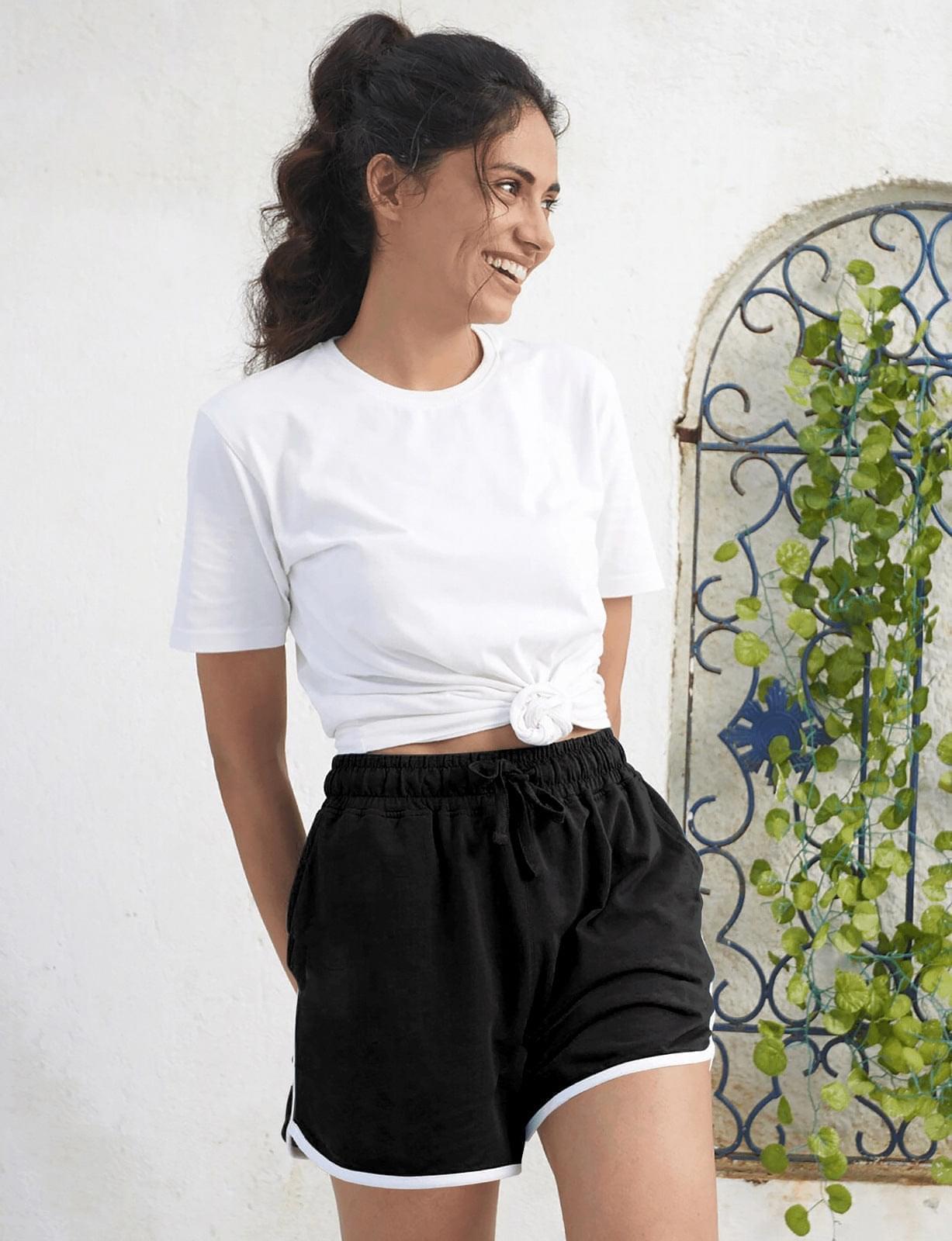 Shorts For Women In Black Colour
