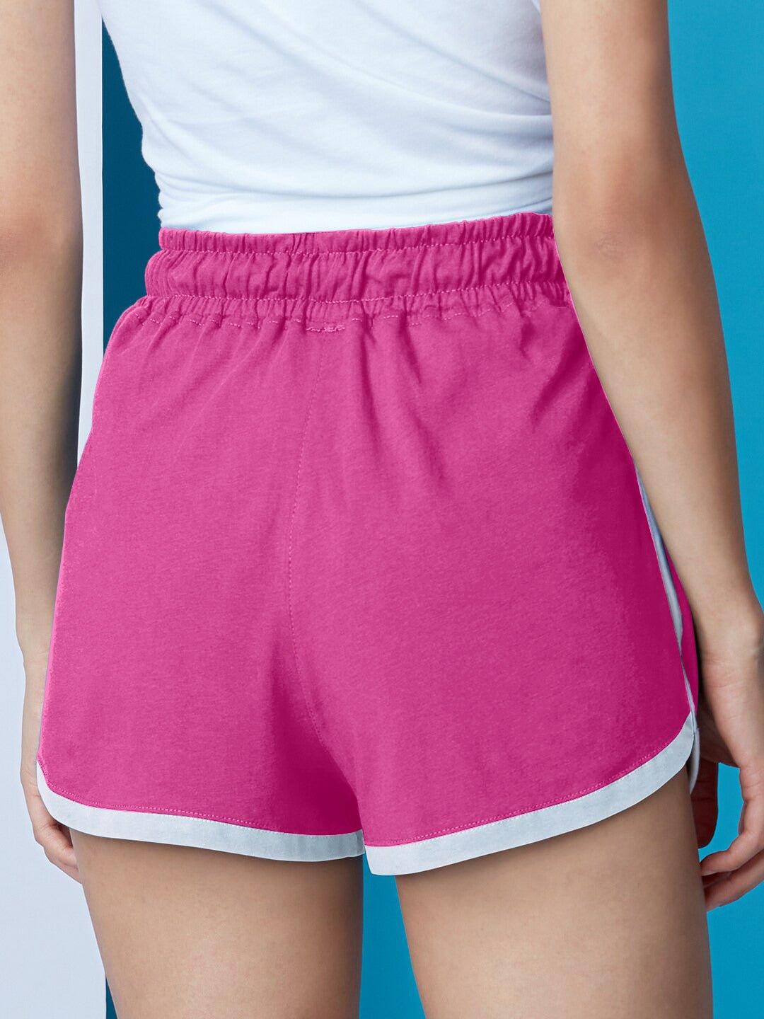 Shorts For Women In Pink Colour variant 1