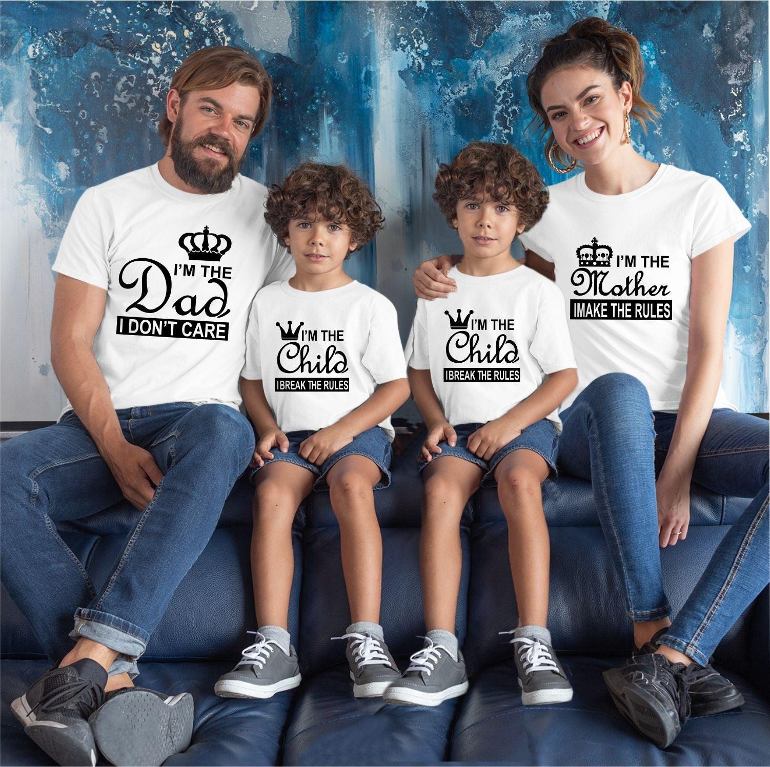 BUY MOM DAD TWO SONS T SHIRTS ONLINE IN INDIA - Hangout Hub