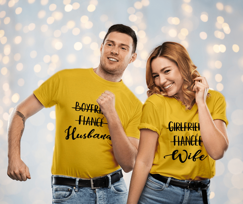 Buy Pre Wedding Couple T Shirts from Hangout Hub at 30% Off