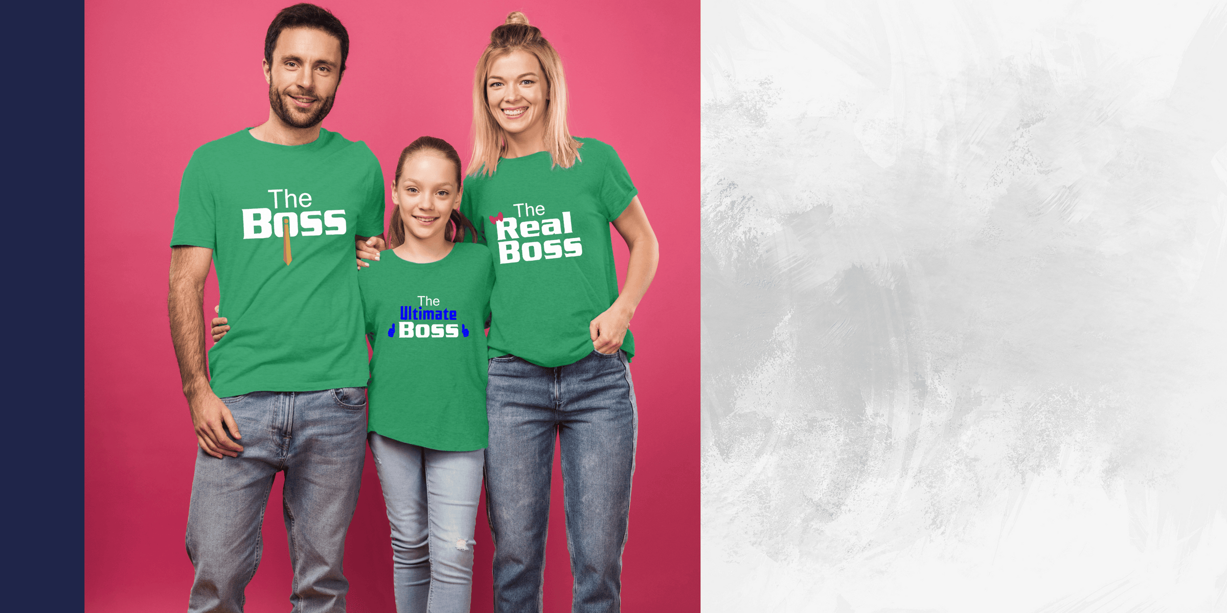  Green Colored Family T Shirt