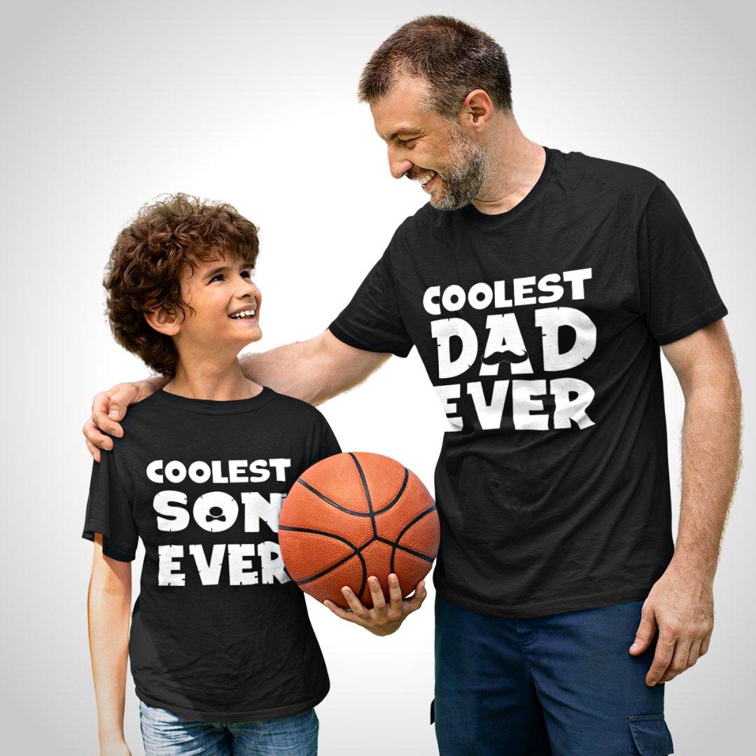 family-of-2-t-shirt-black-for-dad-son-coolest-dad-son-ever