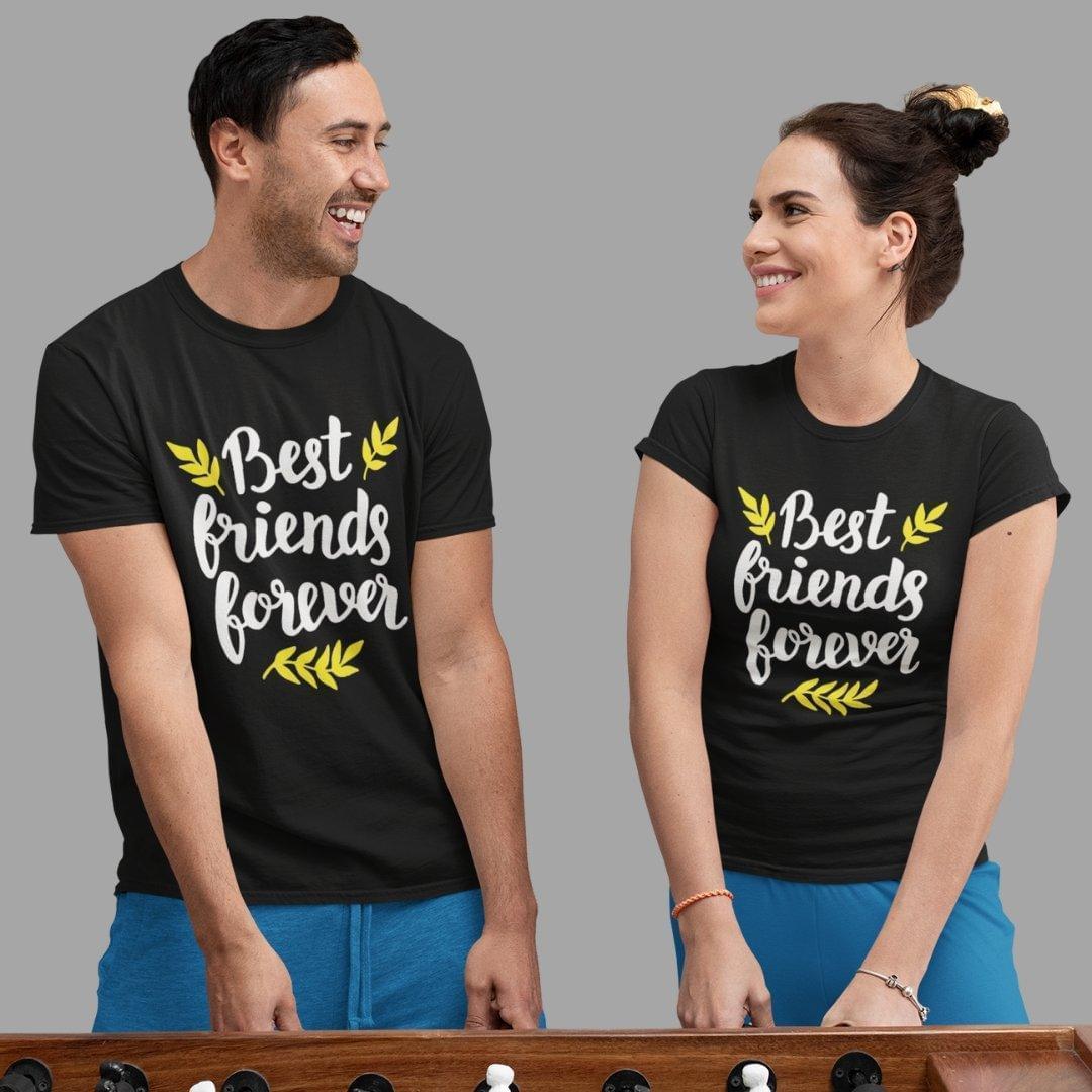 Friends T Shirt In Black Colour - Best Friends Forever Variant