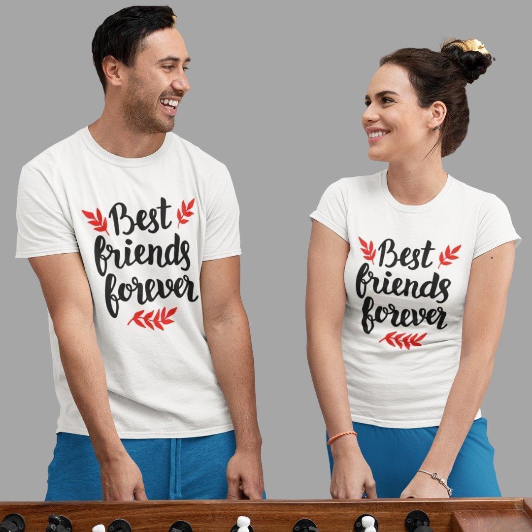 Friends T Shirt In White Colour - Best Friends Forever Variant