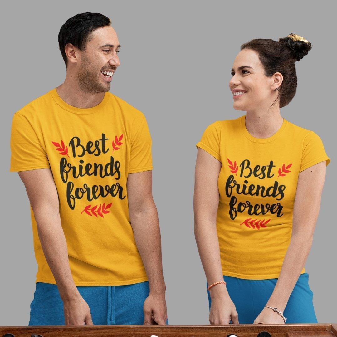 Friends T Shirt In Yellow Colour - Best Friends Forever Variant