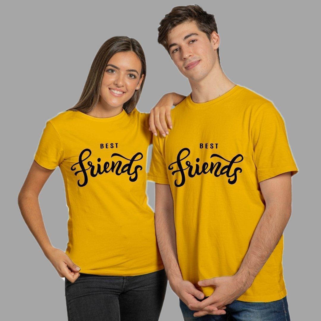 Friends T Shirt In Yellow Colour - Best Friends Variant