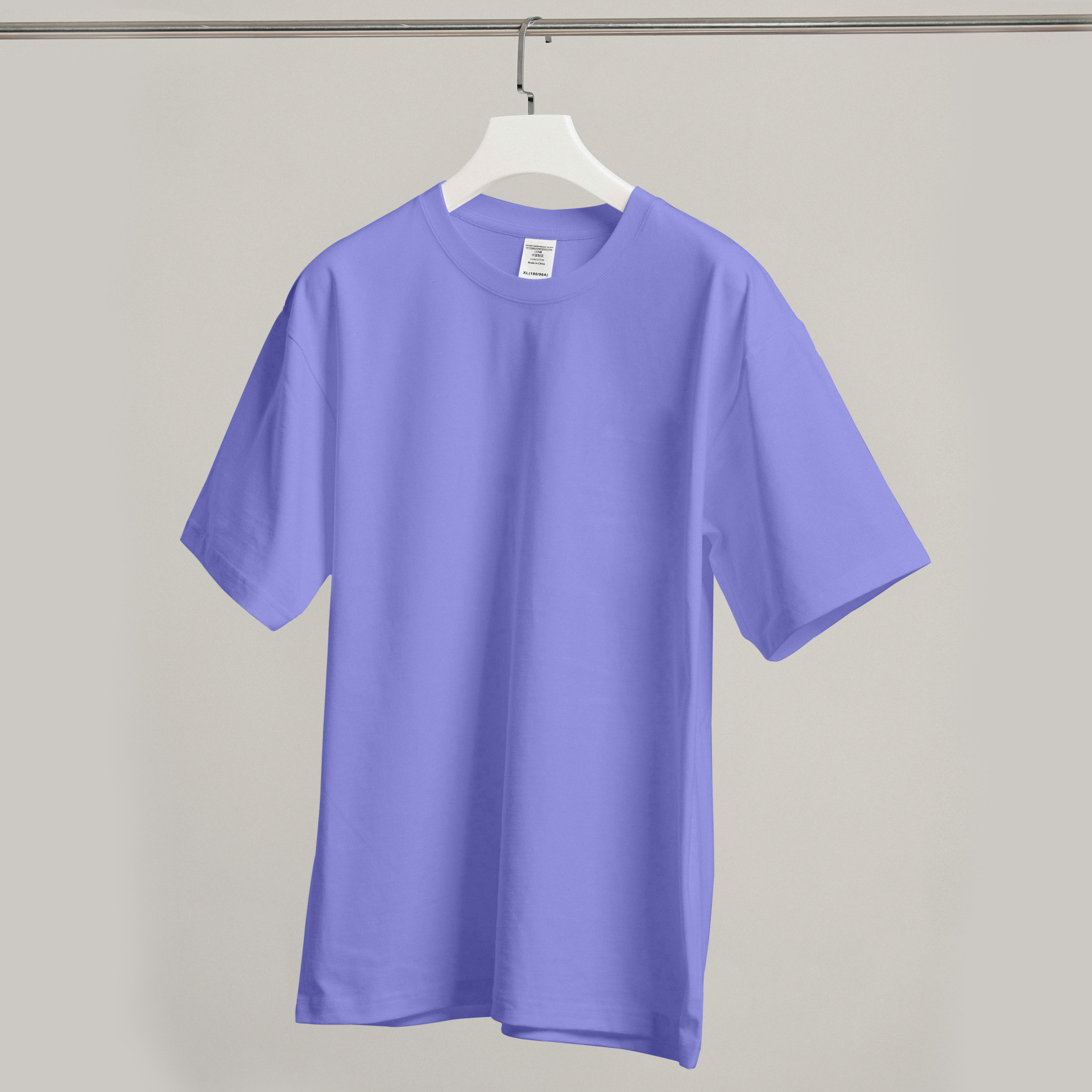 Oversized Lavender T Shirt Loop Net French Terry 240GSM (BULK)