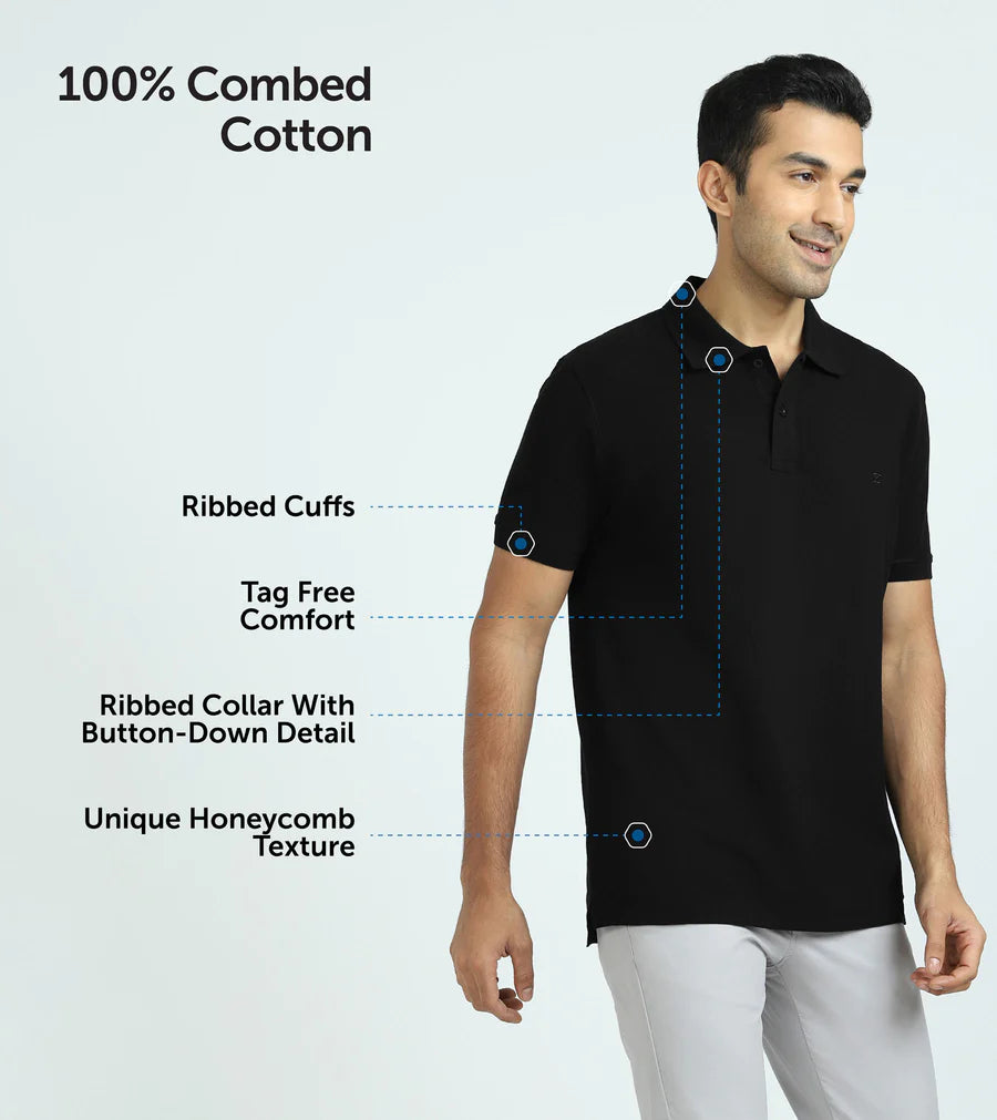TRex Black Polo T-Shirt