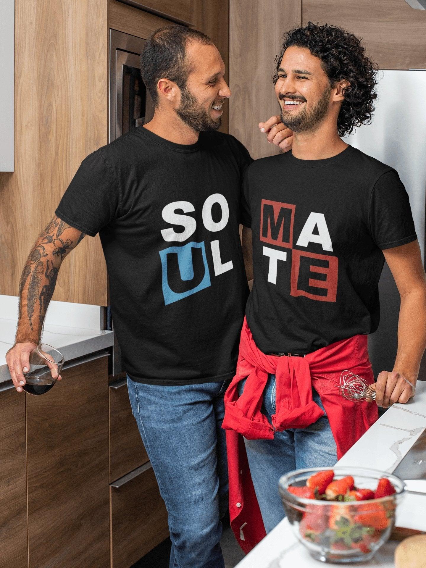 Pride T Shirts For Gay In Black Colour - Soul Mate Variant