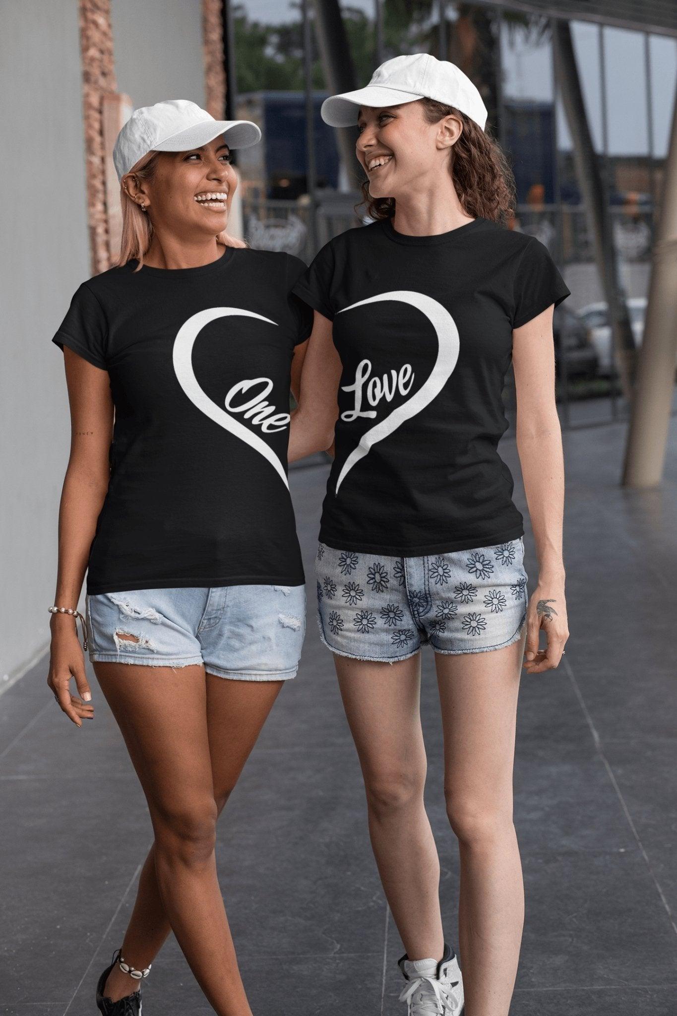 Women's Pride T-Shirt One Love Heart