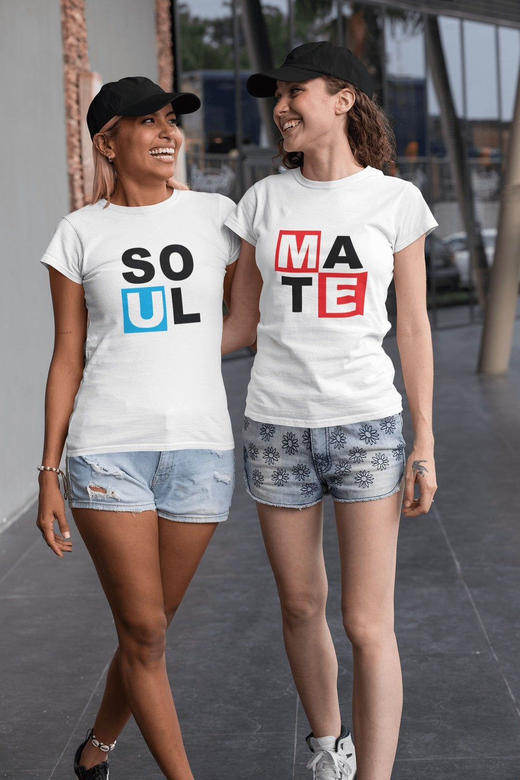 Pride T Shirts For Women In White Colour - Soul Mate Variant