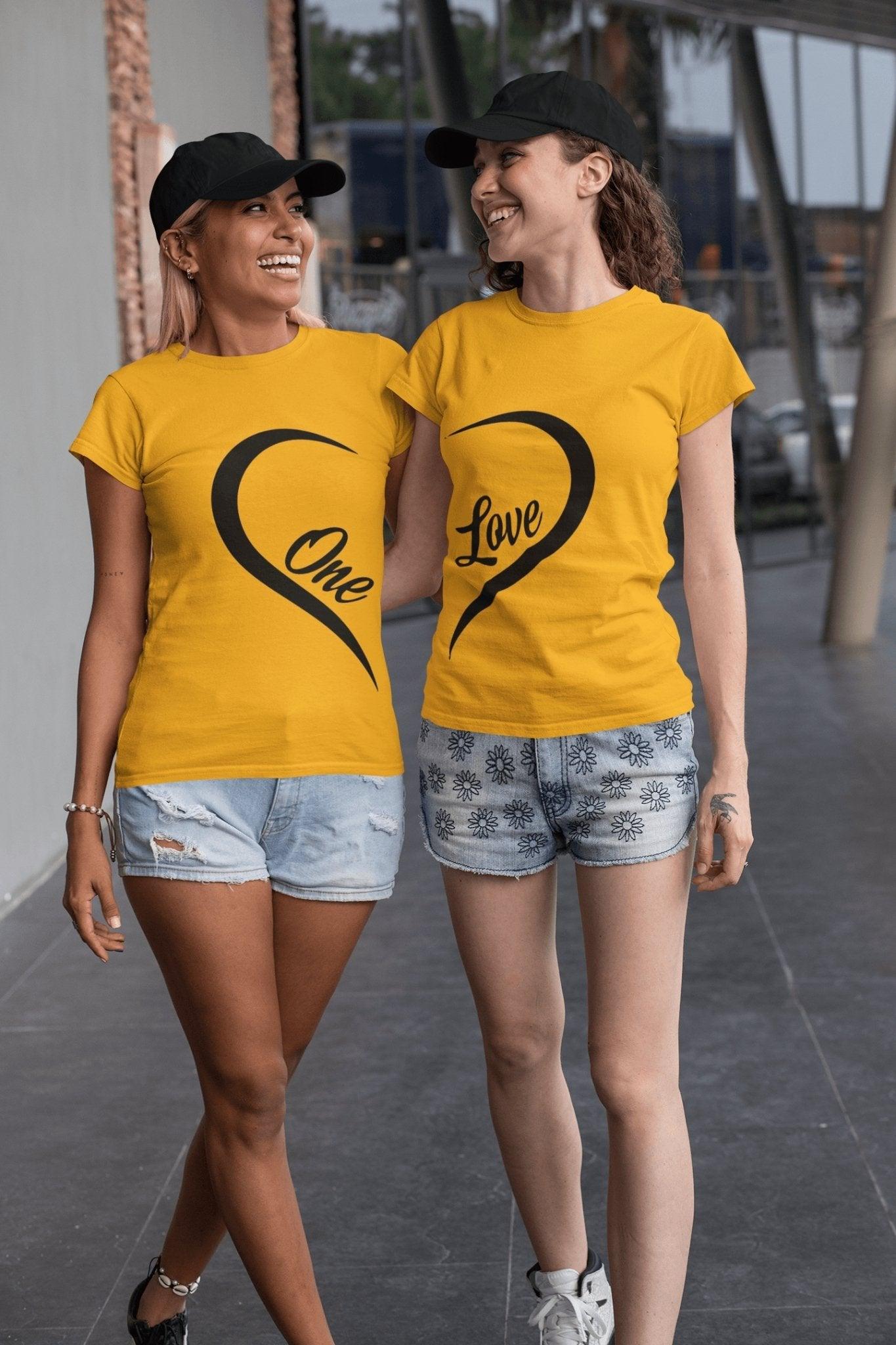 Women's Pride T-Shirt One Love Heart