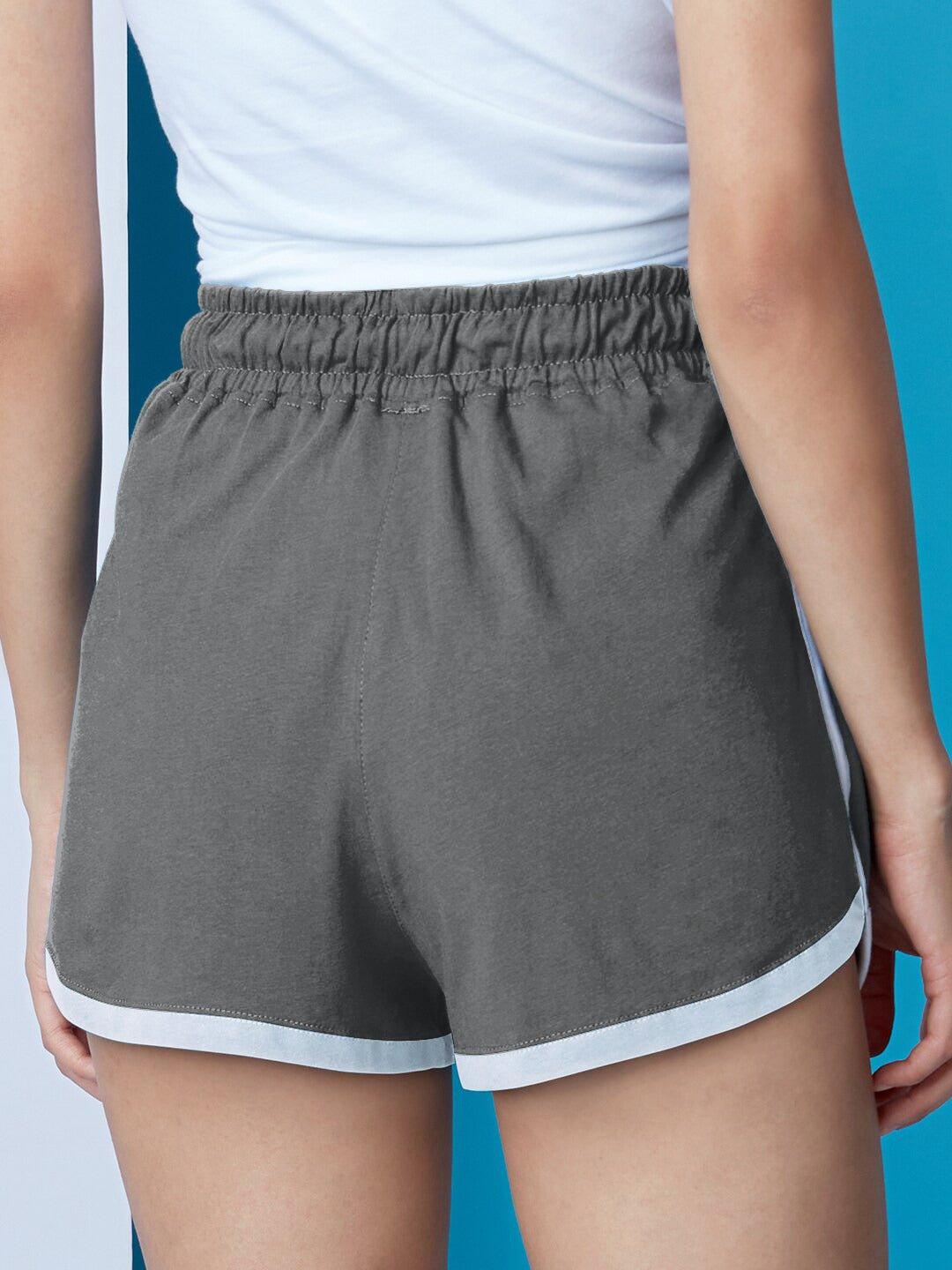Shorts For Women In Grey Colour variant 1