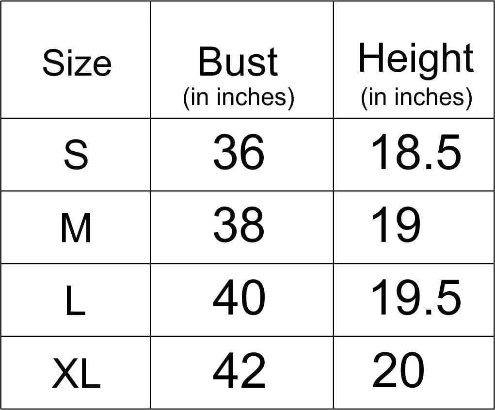 Solid Plain Crop Top Combo Set Of 3 For Women - Size Chart