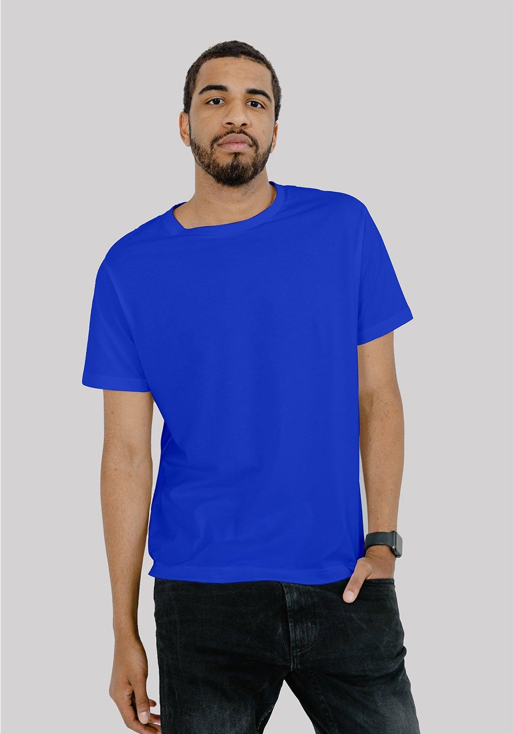 Solid Plain T Shirt Combo For Men In Navy Blue Colour Variant
